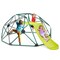 Kids Climbing Dome With Slide And Fabric Cushion For Garden Yard-green